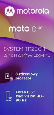 Motorola Moto E40 highlights (leak)