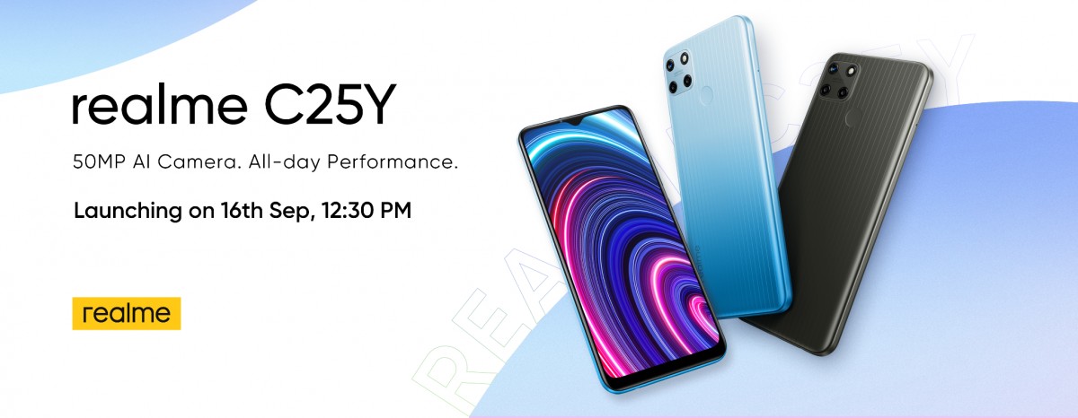 Realme C25Y is coming on September 16 with a 50MP camera