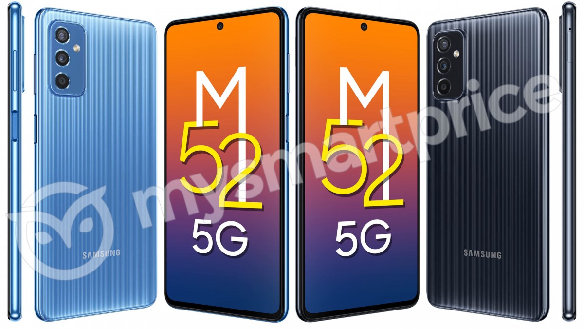 Samsung Galaxy M52 5G to have 120Hz display and patterned back design, renders show