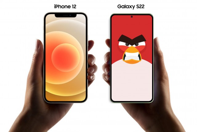 s22 vs iphone 13 gsmarena