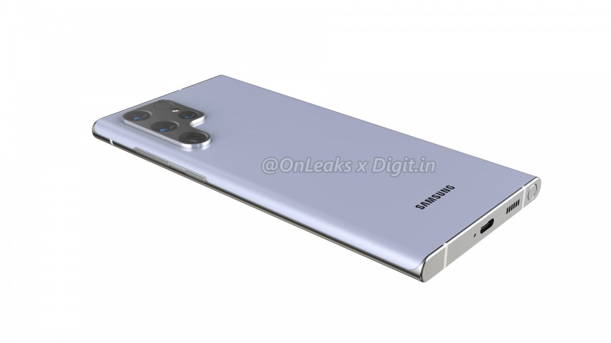 Samsung Galaxy S22 Ultra's alleged renders leak with S Pen slot