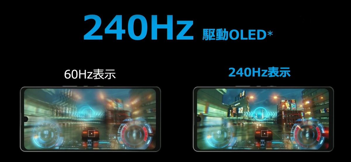 The Sharp Aquos zero6 has a 240Hz IGZO OLED display and is one of