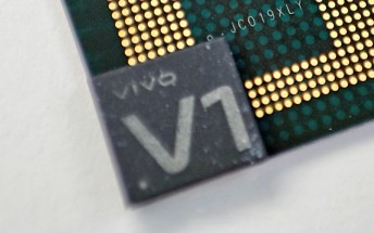 Vivo V1 ISP chip photographed next to Snapdragon 888