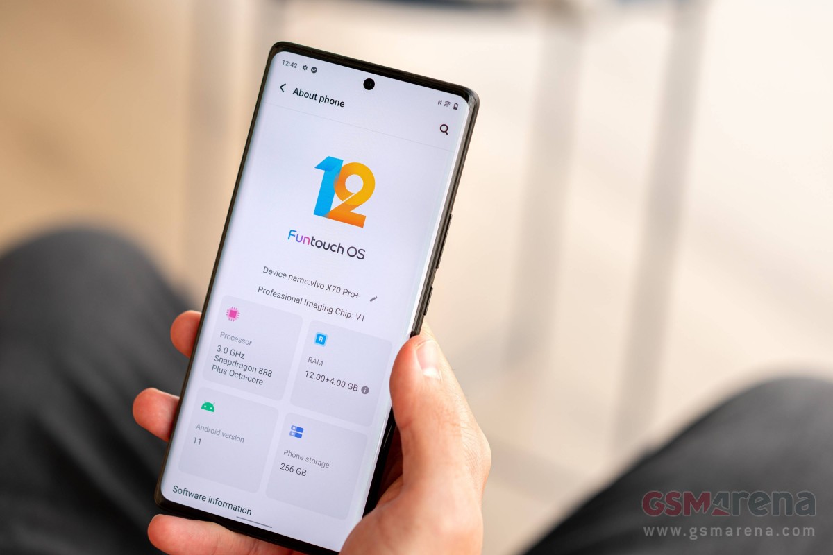 vivo X70 Pro+ running Android 11-based Funtouch OS 12