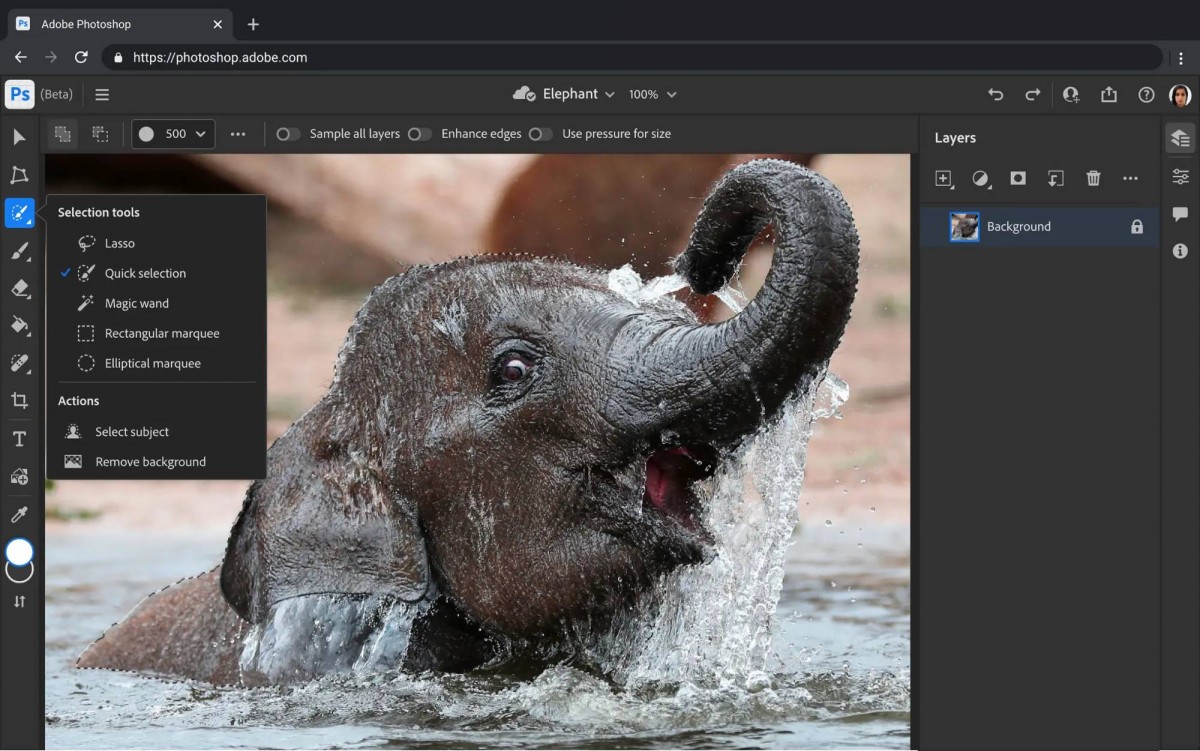 Adobe brings Photoshop to the browser, RAW support to the iPad