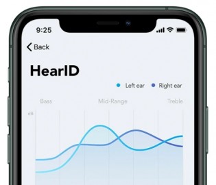 HearID tunes the sound profile to your hearing