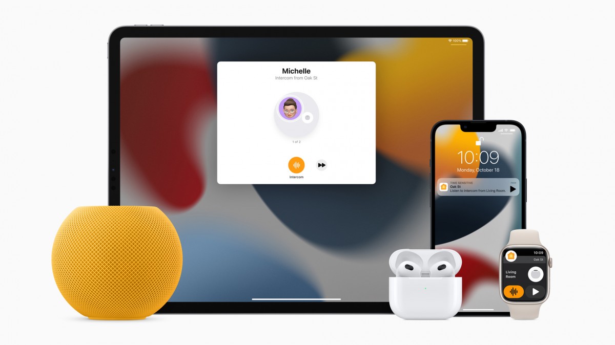 HomePod mini hiện sẽ có các màu vàng, cam và xanh lam.