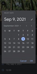 Google Photos Android app's new date and time edit options