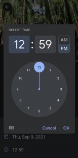 Google Photos Android app's new date and time edit options