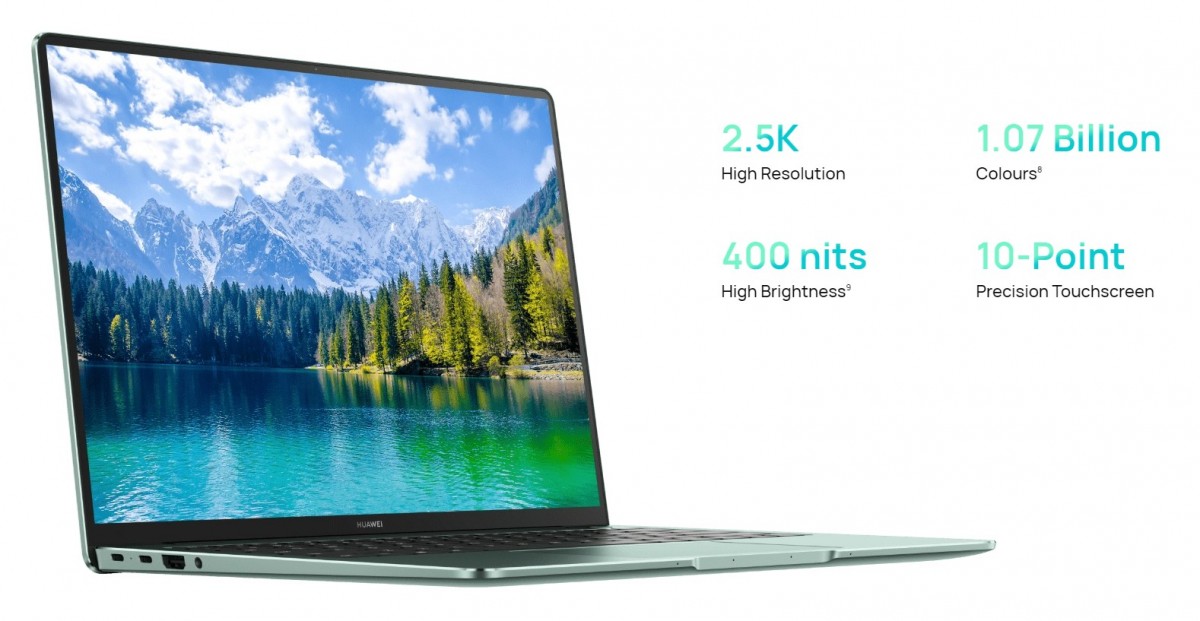The Huawie MateBook 14s features a 90 Hz 14.2'' touchscreen, 11th gen Intel i5 or i7 processor