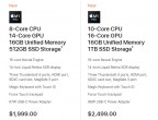 MacBook Pro configuration options