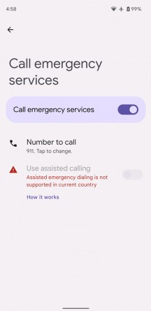 Personal Safety app options (images: XDA Developers)