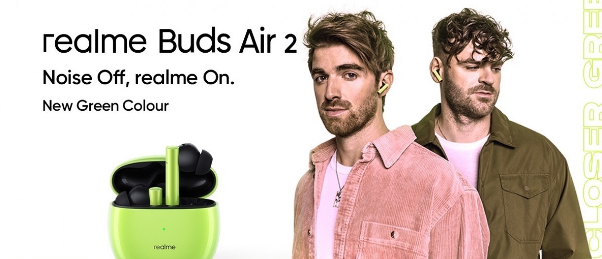 realme buds air 2 green