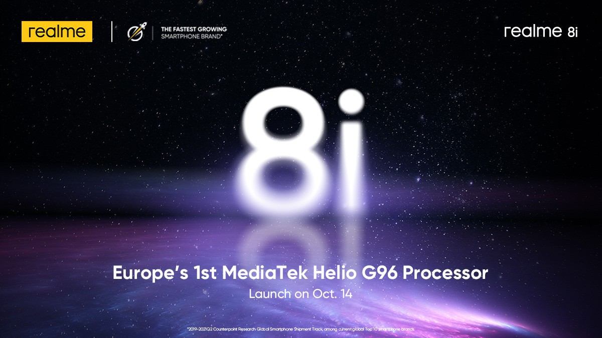 Realme apportera le 8i en Europe ce mois-ci