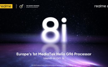 Realme will bring the 8i to Europe this month