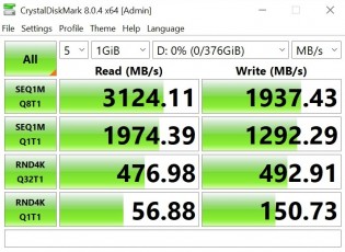 Samsung's 512GB SSD on the Core i5 version