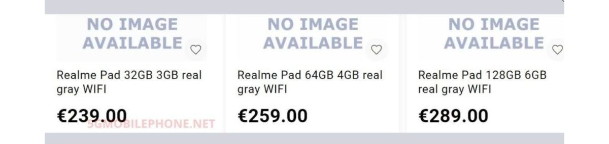 Realme Pad pricing in Europe leaks