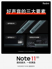 La serie Redmi Note 11 contará con altavoces estéreo simétricos JBL con soporte Dolby Atmos