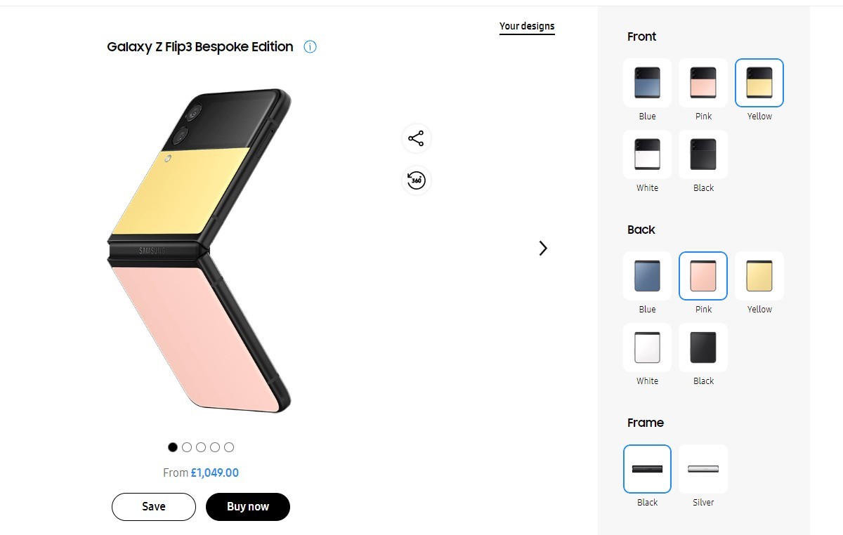 samsung z flip3 bespoke