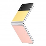 Four out of the 49 possible color combinations for the Galaxy Z Flip3 Bespoke Edition