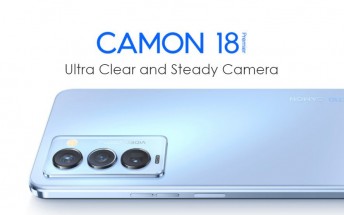 Tecno Camon 18 Premier brings 120Hz AMOLED display, gimbal camera and periscope