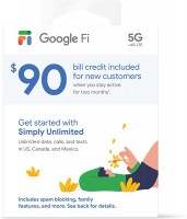 Kit de carte SIM Google Fi Simply Unlimited - Amazon US Cyber ​​Monday