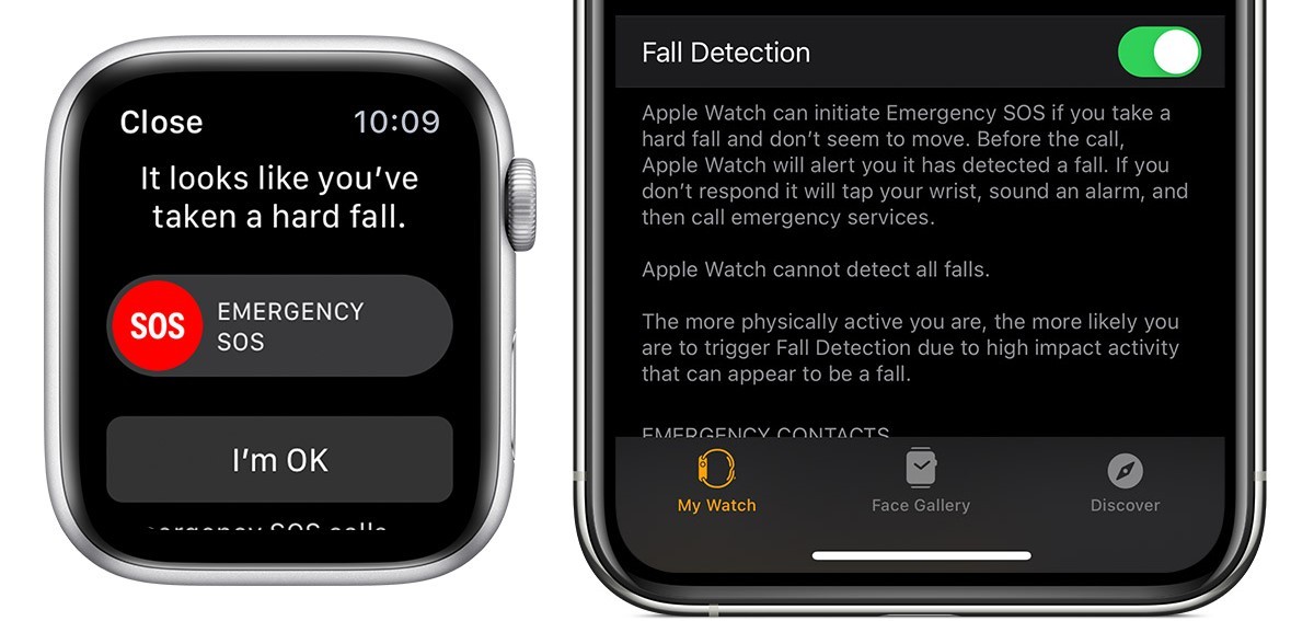 Fall on apple watch hot sale