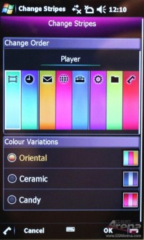 The TG01 interface supported basic customization