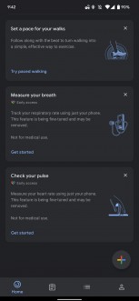 Monitoreo de frecuencia cardíaca y seguimiento respiratorio en Google Pixel 6