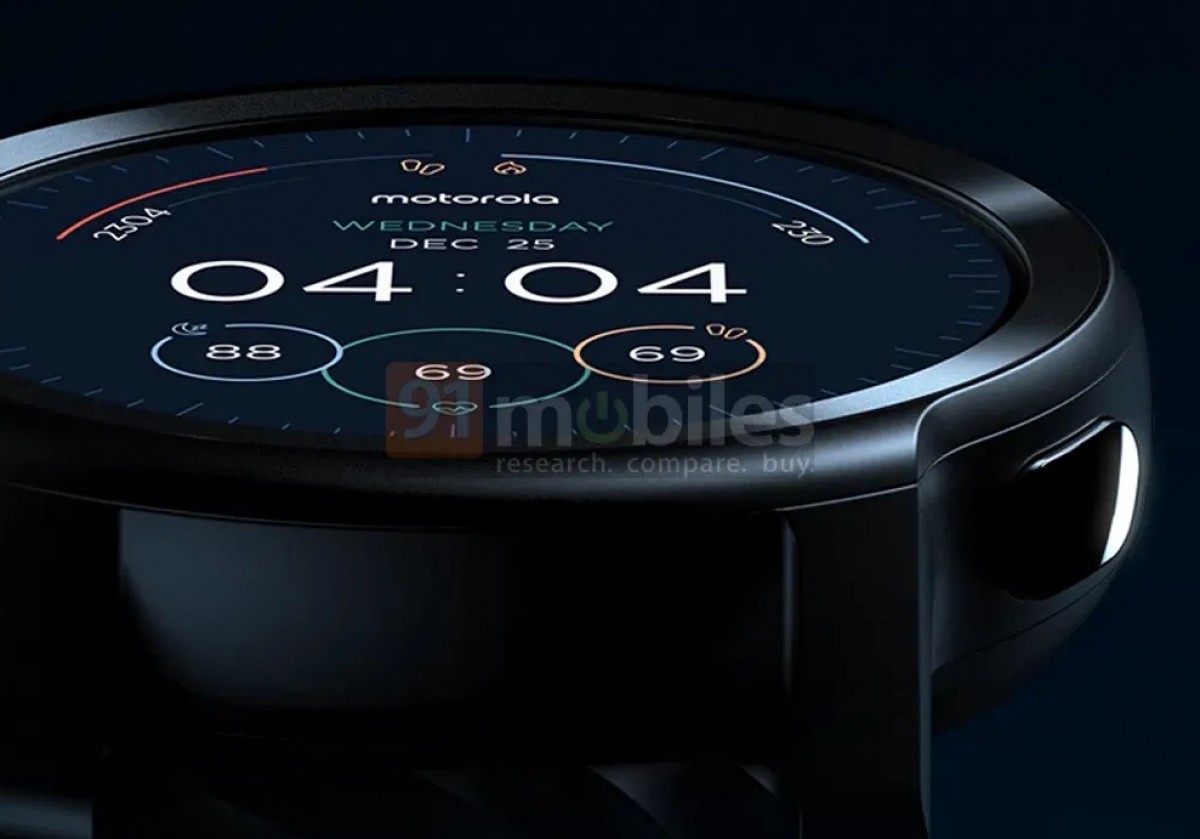 Motorola Moto Watch 100's renders and specs leak