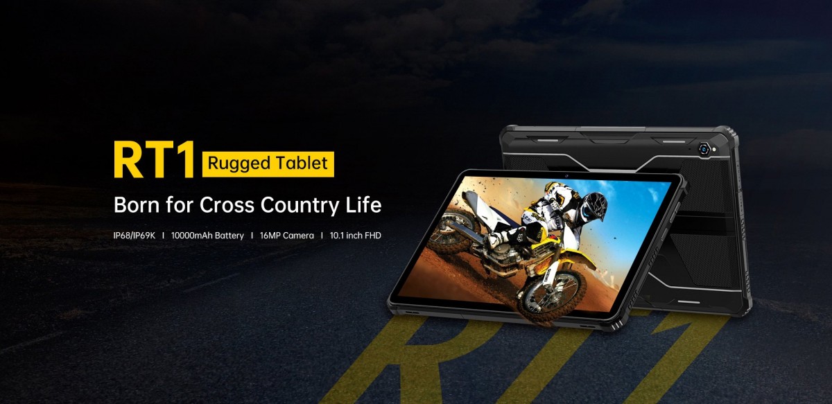 Oukitel RT1 rugged tablet brings IP68 and IP69K ratings and a 10,000 mAh battery 