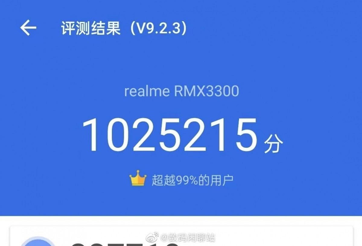 Realme GT 2 Pro optimisé par Snapdragon 8 Gen 1 marque plus d'un million de points AnTuTu