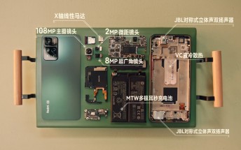 Here's how the Xiaomi Redmi Note 11 Pro+ looks on the inside