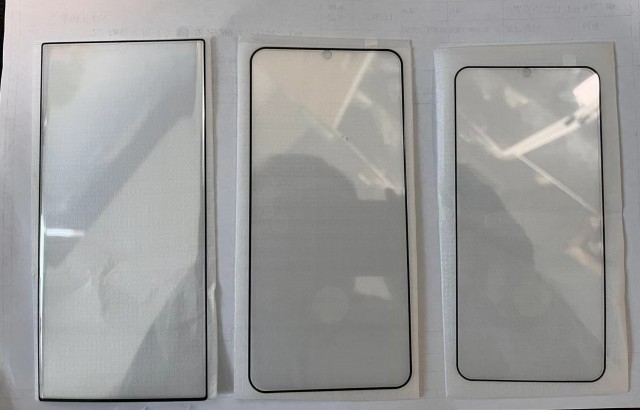 Samsung Galaxy screen protectors offer S22, S22+ and S22 Ultra size comparison