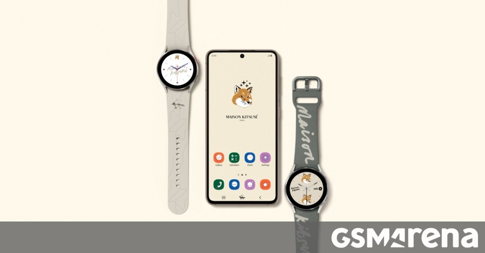 Samsung posts unboxing of Maison Kitsune Galaxy Watch4 and Galaxy Buds2 -  GSMArena.com news