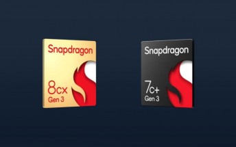 The Snapdragon 8cx Gen 3 is the first 5nm chipset for Windows-on-ARM laptops, 7c+ Gen 3 tags along