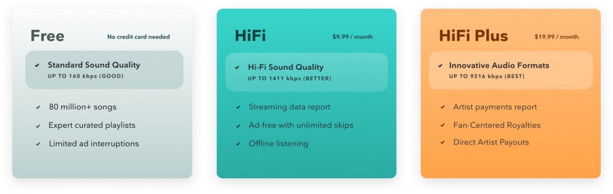 Tidal announces new free tier, drops HiFi tier down to $10 - GSMArena.com news