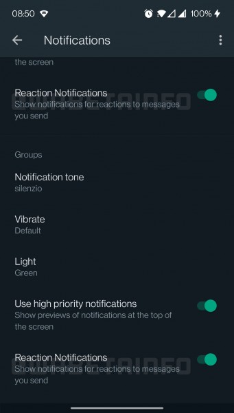WhatsApp working on message reaction notifications for its Android app