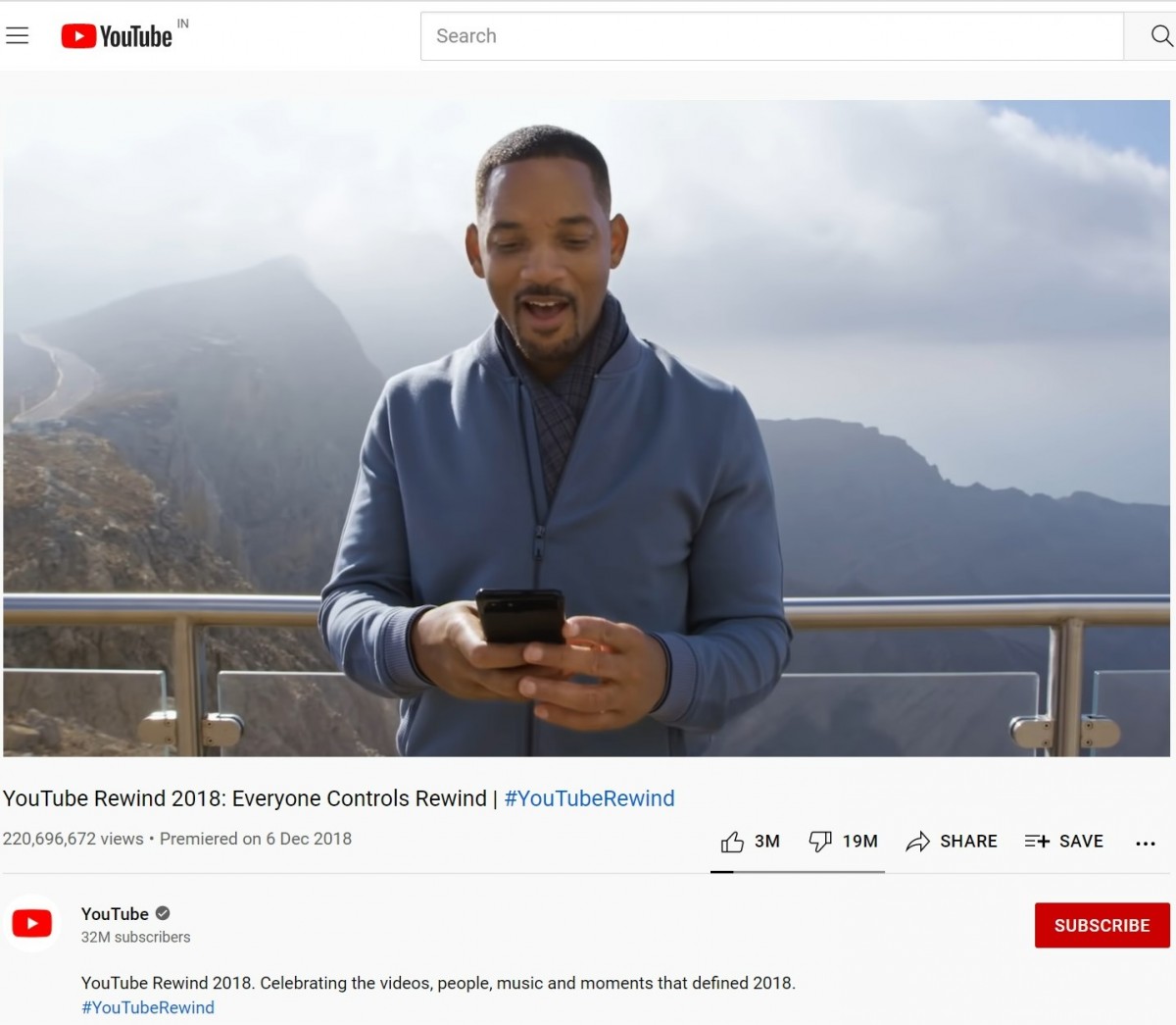 Tidak, YouTube tidak menyembunyikan jumlah tidak suka karena YouTube Rewind 2018 mereka adalah video yang paling dibenci di platform