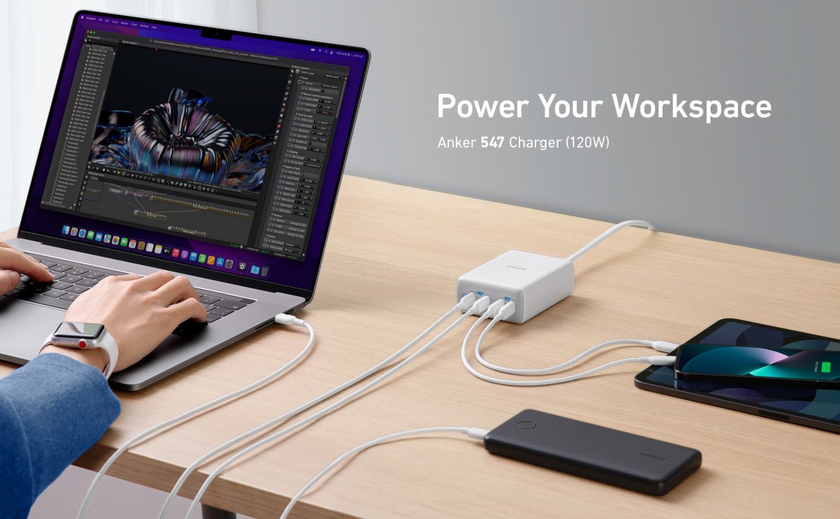 Le chargeur USB-C Anker 547 fournit jusqu'à 120 W de puissance tout en vous enseignant les mathématiques