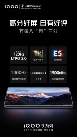 iQOO 9 Pro display and fingerprint scanner official teasers