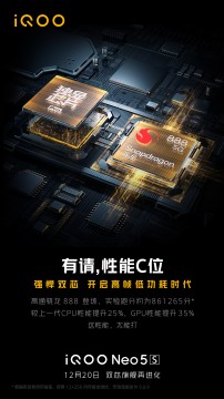 iQOO Neo5s tesers (hình ảnh: Weibo)