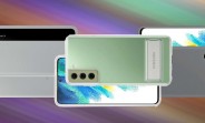 Samsung Galaxy S21 FE's design shown through cases