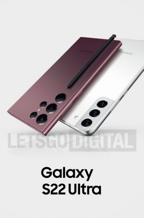 Samsung Galaxy S22 Ultra appears in official-looking render