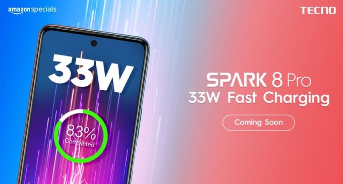 Tecno apportera Spark 8 Pro le 29 décembre avec une charge rapide de 33 W