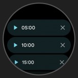 Screenshots of Wear OS 3 from Emulator