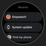 Screenshots of Wear OS 3 from Emulator