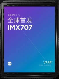 The Xiaomi 12 Pro is the first to use the Sony IMX707 50 MP sensor
