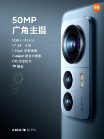 Xiaomi 12 Pro est livré avec trois caméras 50MP (images : Xiaomi)