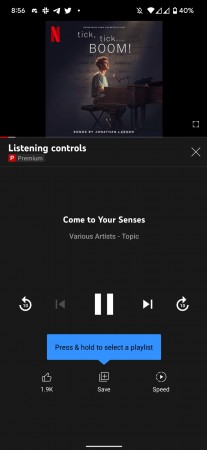 Listening controls on YouTube app (images: 9to5Google)